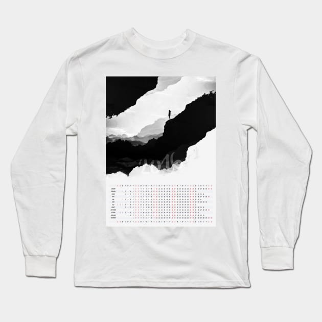 2016 Calendar White Isolation Long Sleeve T-Shirt by stohitro